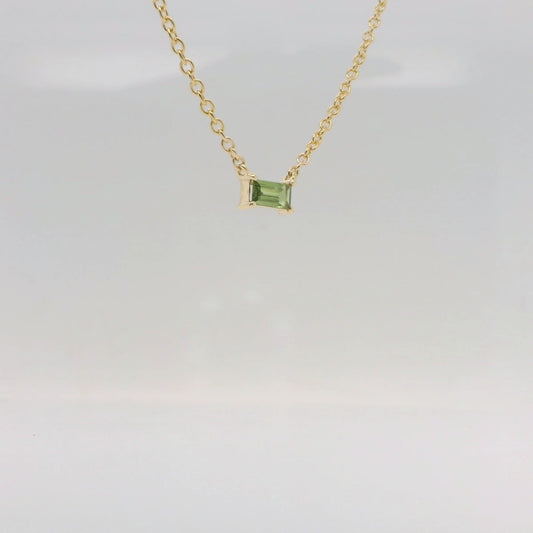 Green Sapphire Pendant