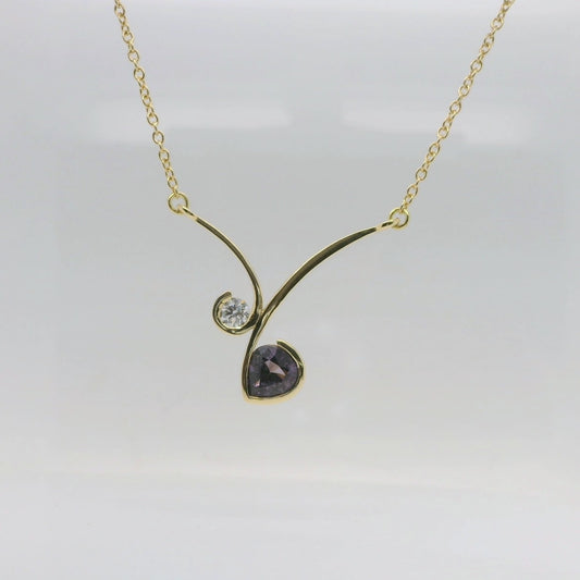 Sapphire & Diamond Pendant