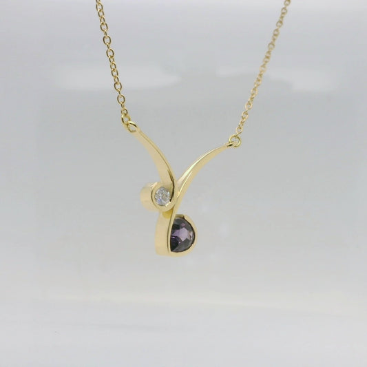 Sapphire & Diamond Pendant