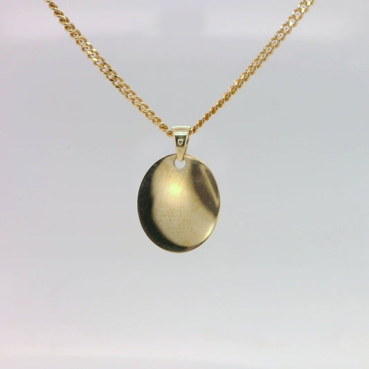 Plain Oval Pendant