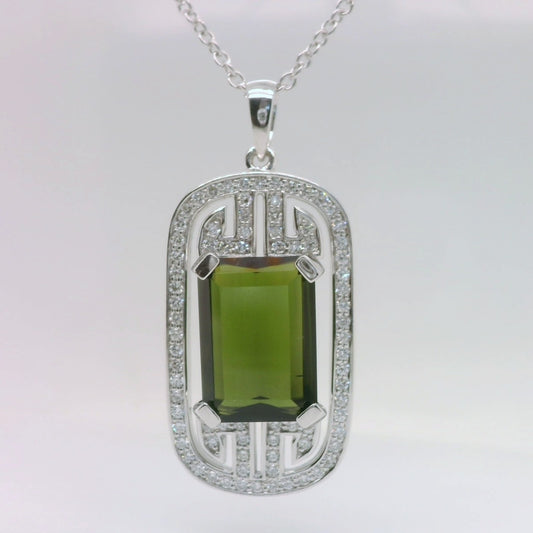 Green Tourmaline Pendant