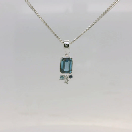 Topaz & Diamond Pendant