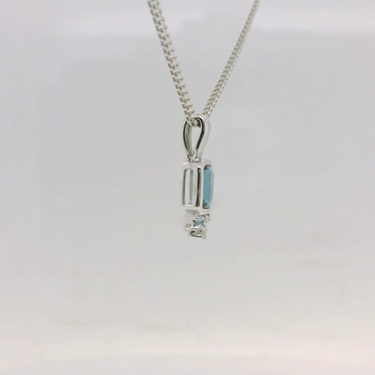 Topaz & Diamond Pendant