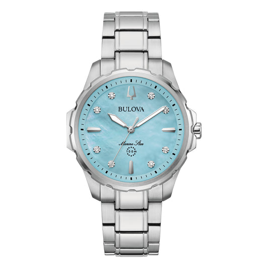 Bulova Ladies Blue Marine Star Classic Watch