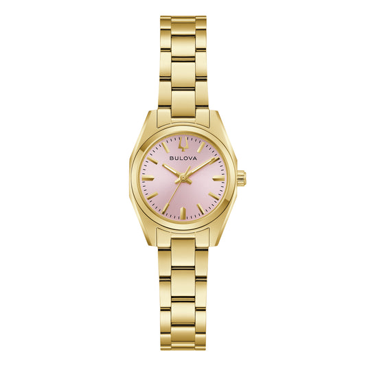 Bulova Ladie's Pink Dial Surveyor Mini