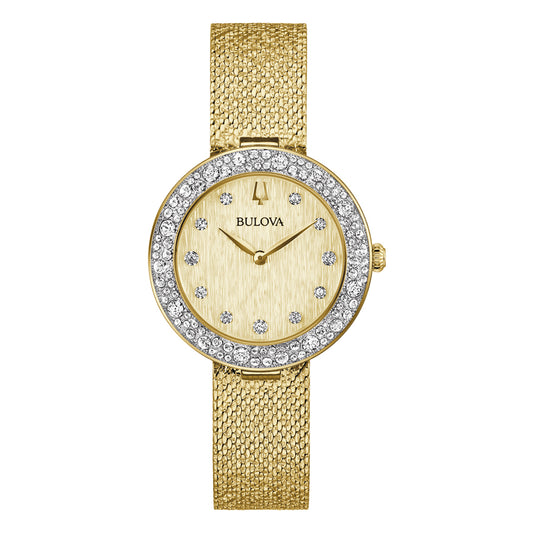 Bulova Ladies Classic Champagne Crystal Watch