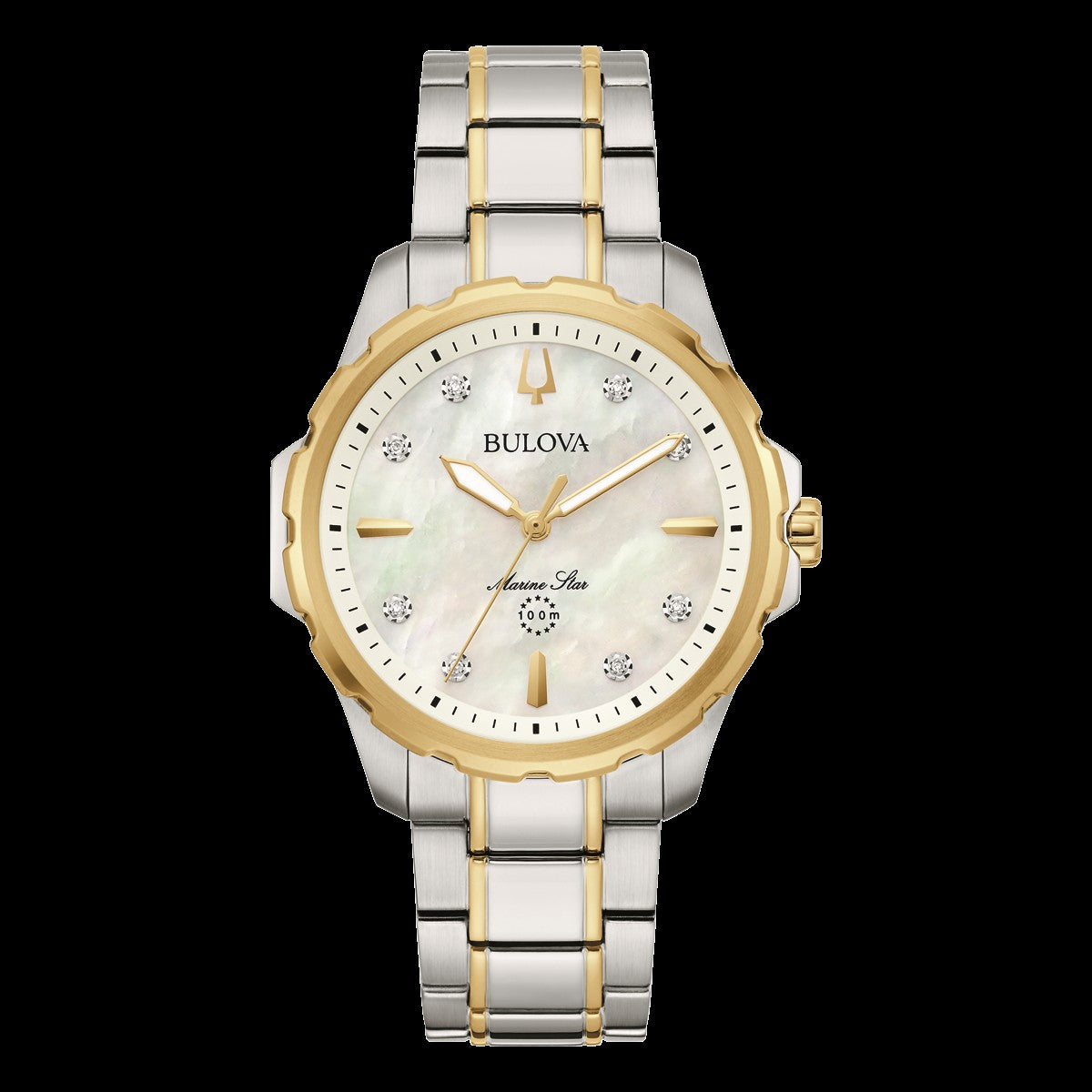 Bulova Ladies Two-Tone Marine Star Diamond Watch