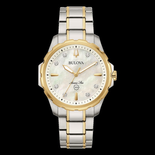 Bulova Ladies Two-Tone Marine Star Diamond Watch