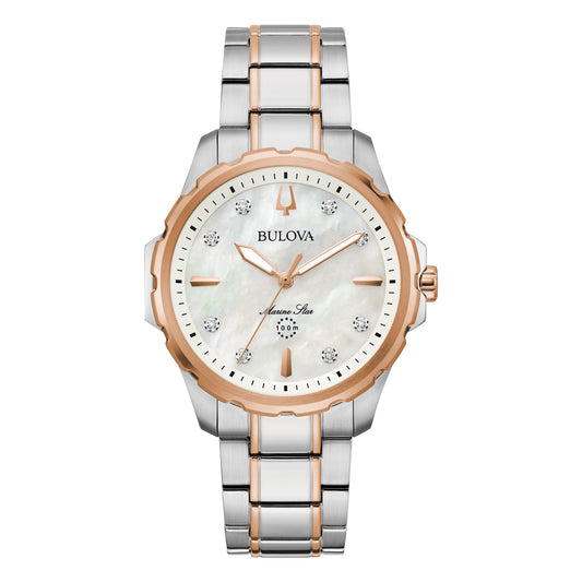 Bulova Ladies Diamond Marine Star Watch