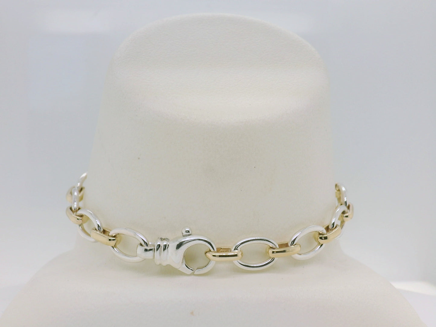 Two-Tone Cable Link Bracelet