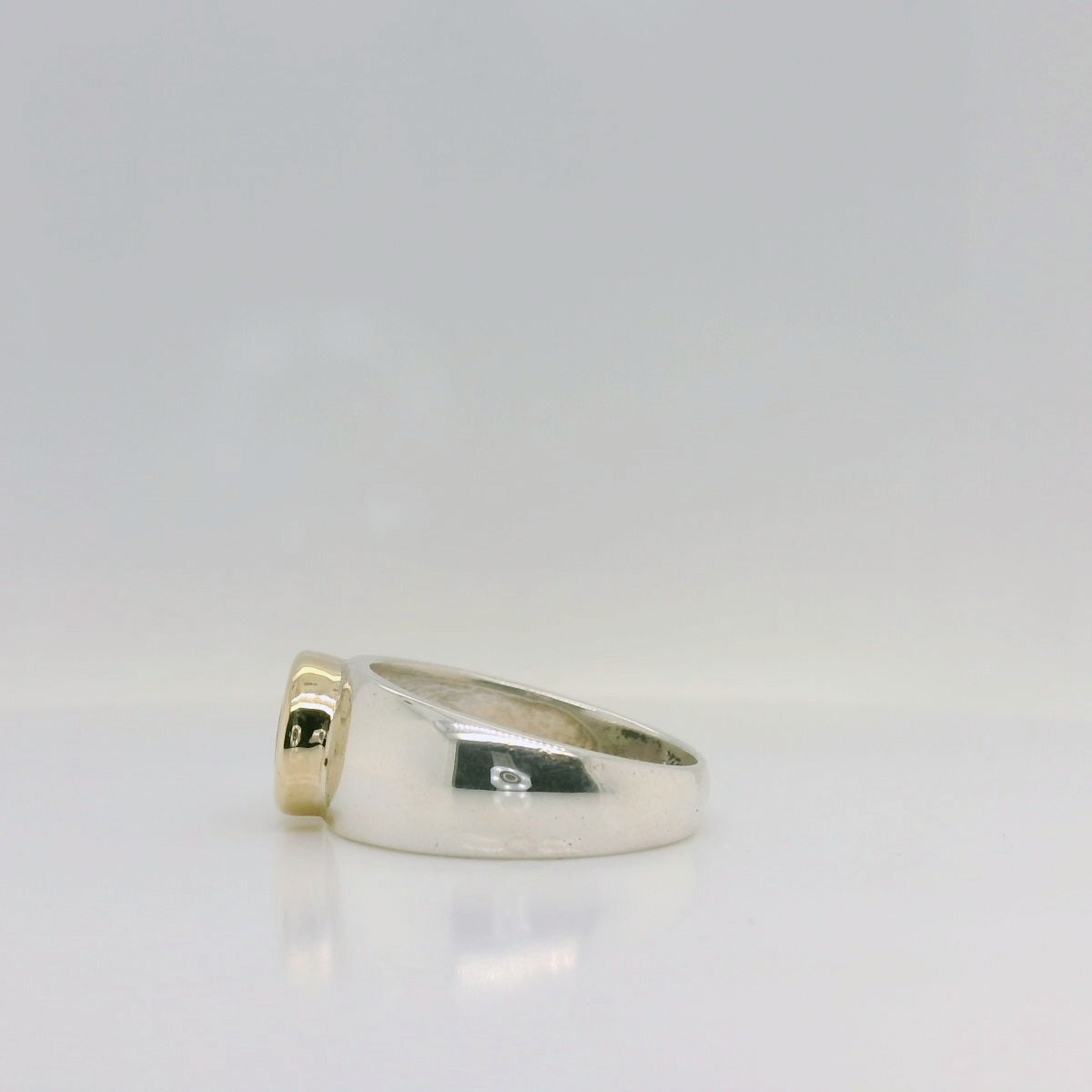 Two-Tone Peridot Ring