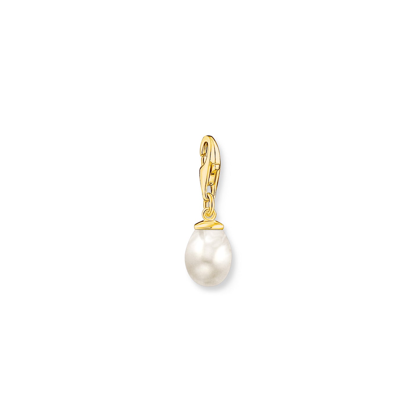 Charm Pendant Pearl Gold Plated