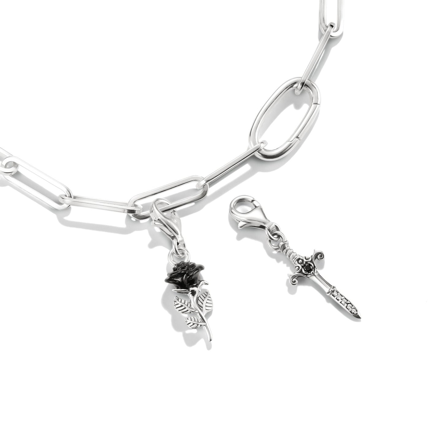 Charm Pendant True Romans Black Rose