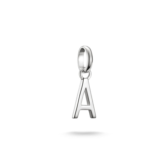 Connect Charm Letter A Silver