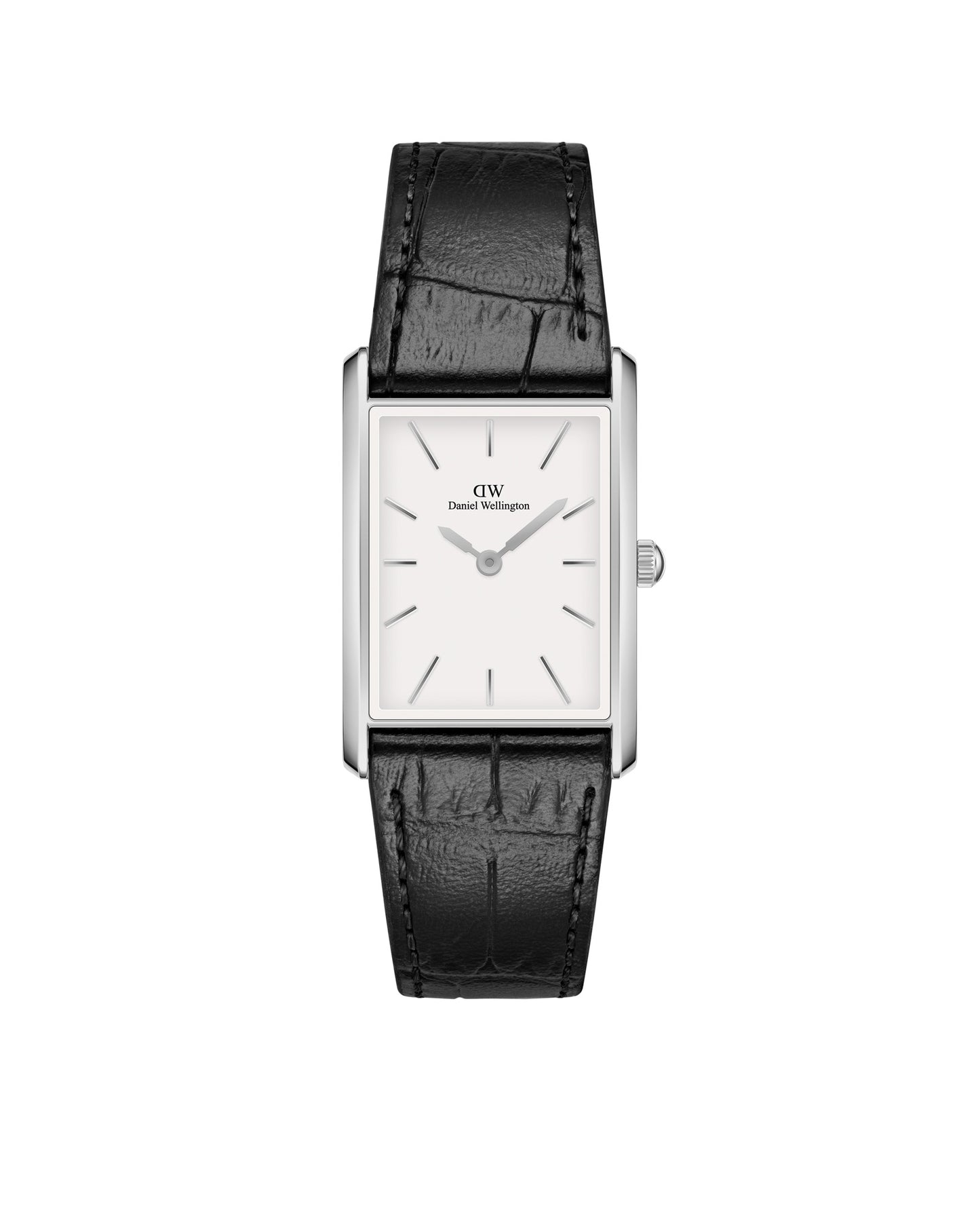 Bound Black Crocodile Silver Watch