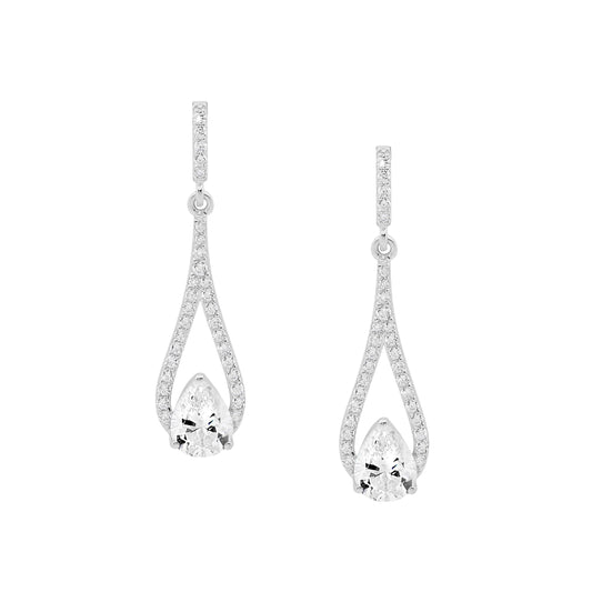 Silver Teardrop Earrings