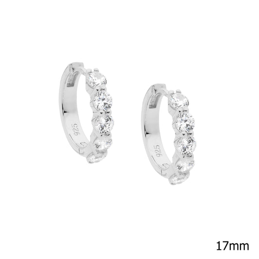 Cubic Zirconia Huggies