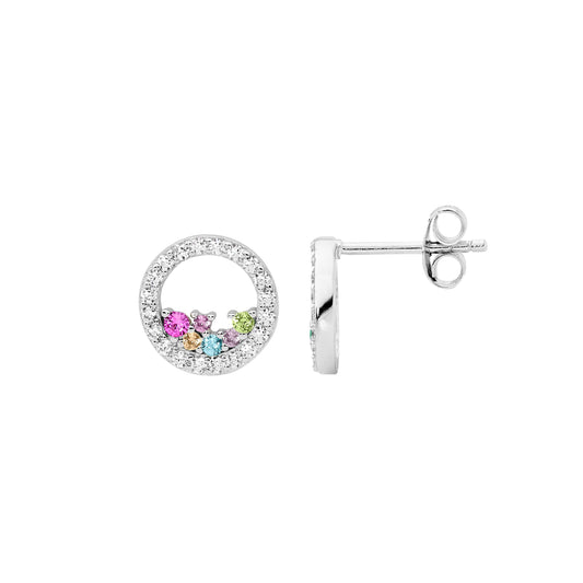 Pastel Circle Studs