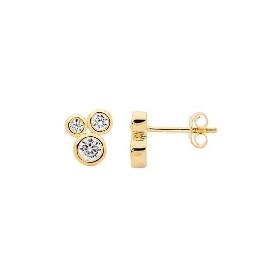 Yellow Rub Set Studs