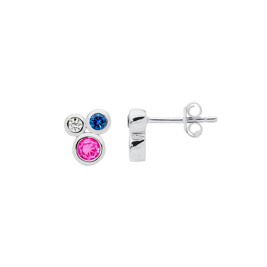 Multi-Coloured Cluster Studs