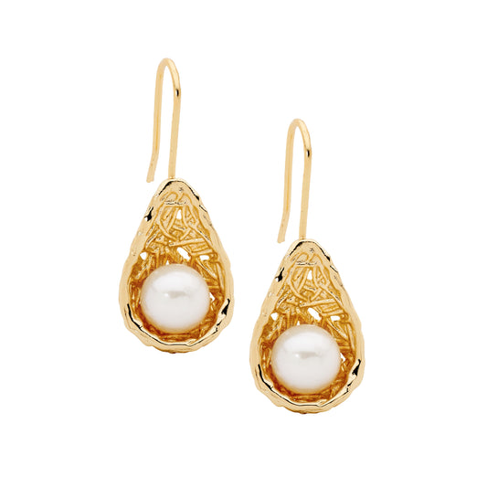 Yellow Basket Pearl Drops