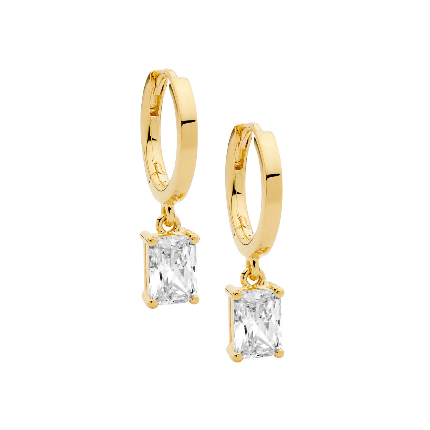 Yellow Radiant Drop Earring