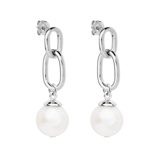 Silver Sea Nymph Pearl Drop Earrings