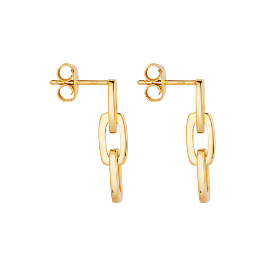 The Marchioness Chain Earrings - Yellow