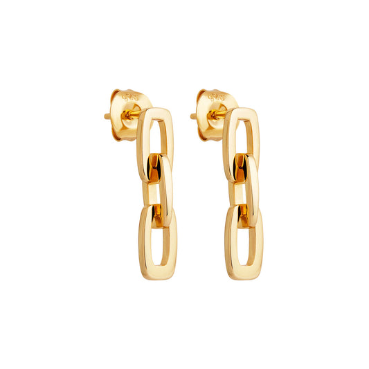 The Marchioness Chain Earrings - Yellow