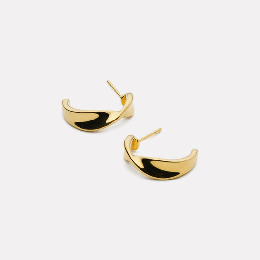 Suncrest Stud Earrings - Gold Plated
