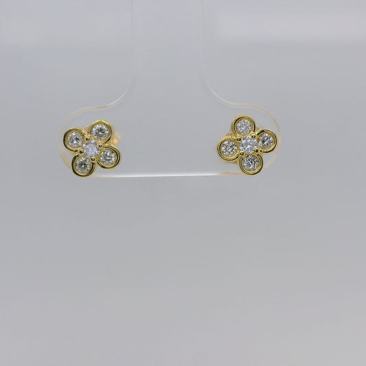 Vermeil Lab Diamond Studs