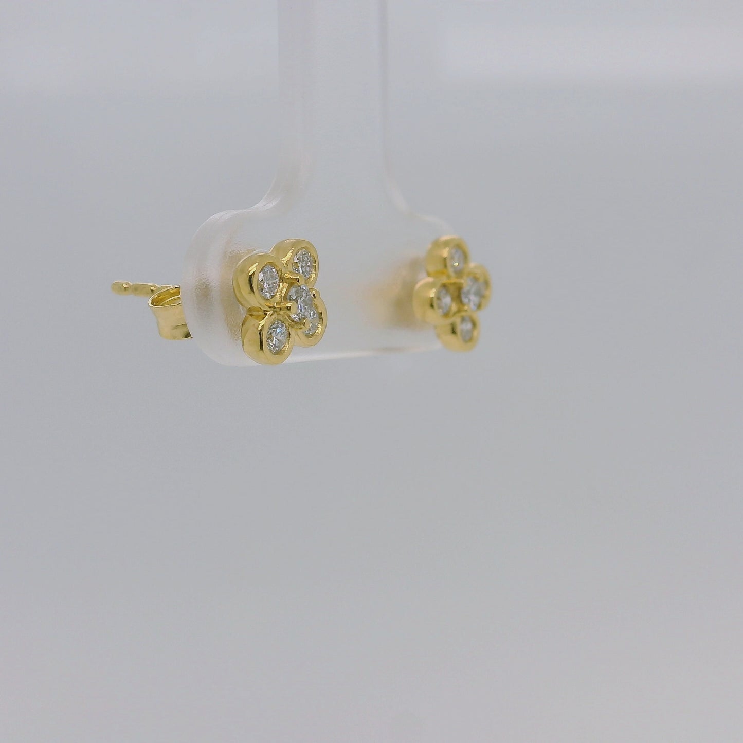 Vermeil Lab Diamond Studs
