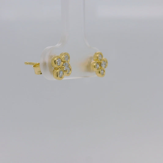 Vermeil Lab Diamond Studs