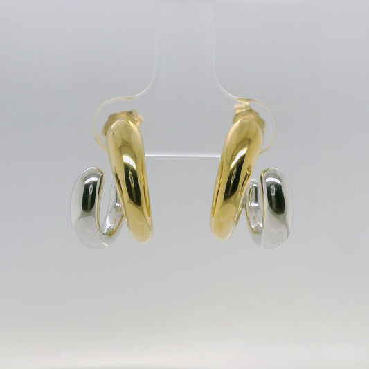 Two-Tone Vermeil Hoops