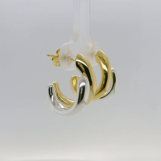 Two-Tone Vermeil Hoops