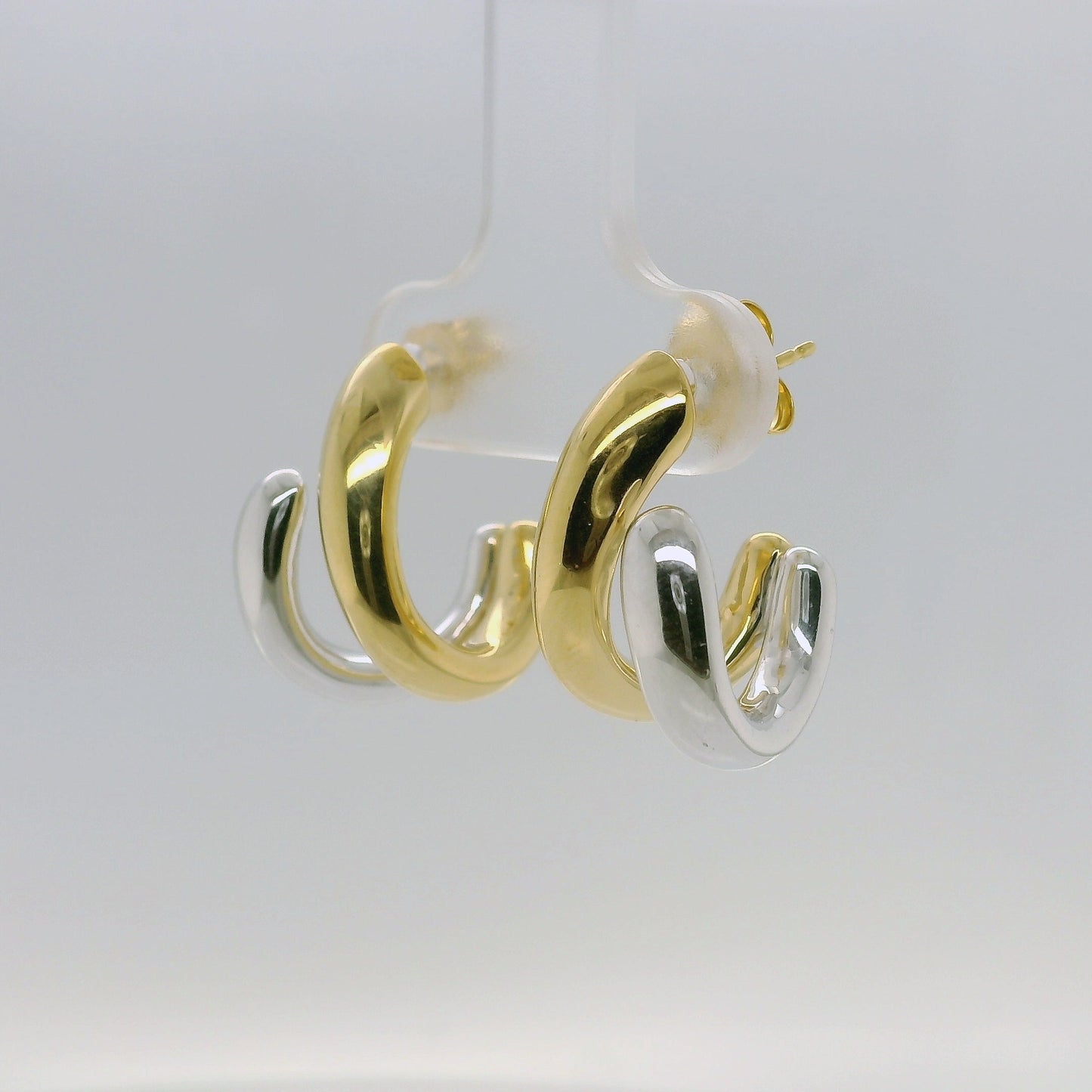 Two-Tone Vermeil Hoops