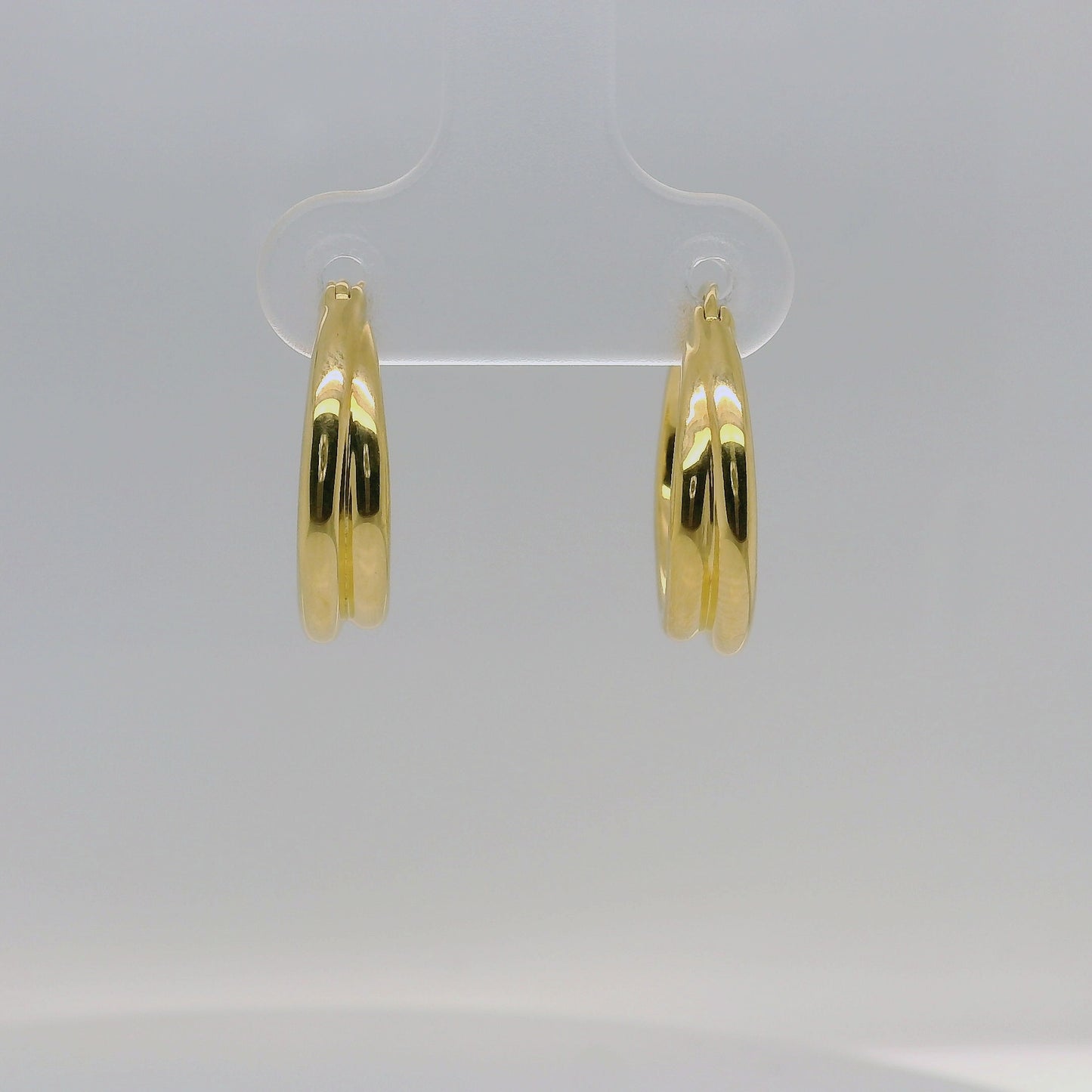 Vermeil Plain Crossover Earrings