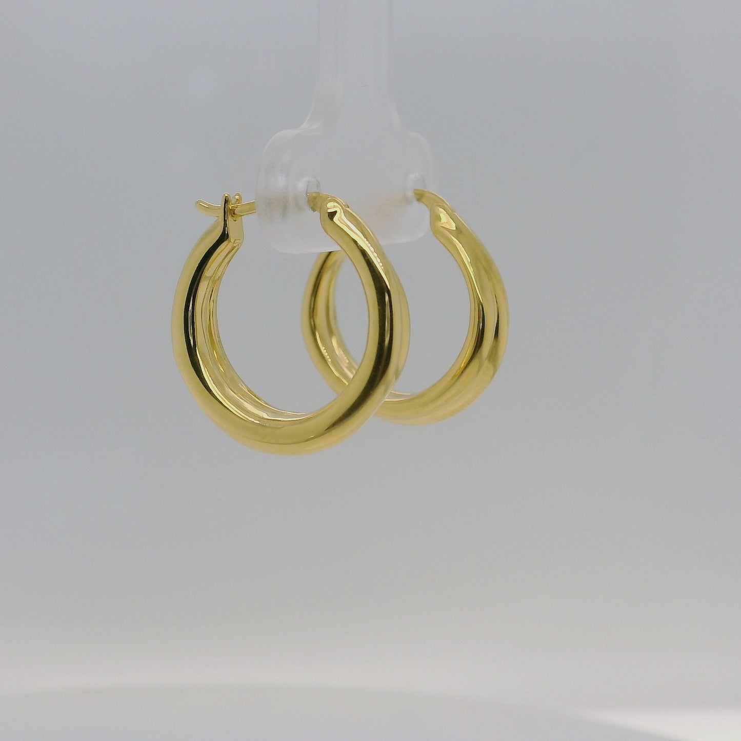 Vermeil Plain Crossover Earrings