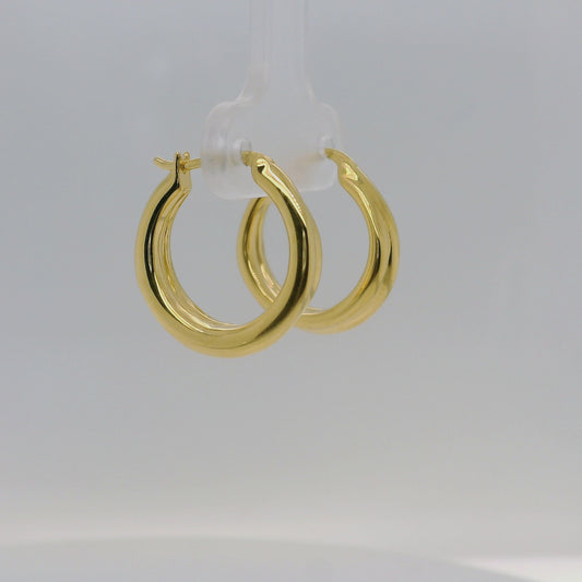 Vermeil Plain Crossover Earrings