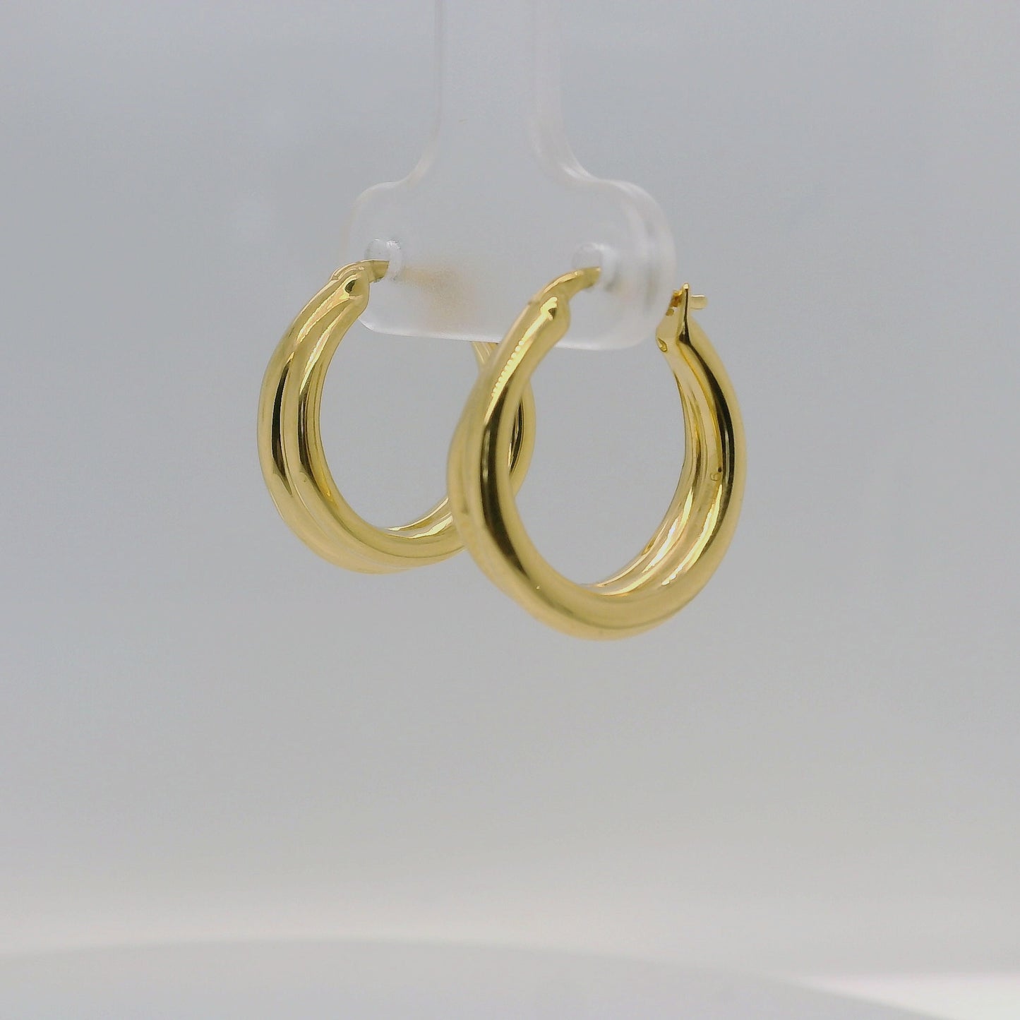 Vermeil Plain Crossover Earrings