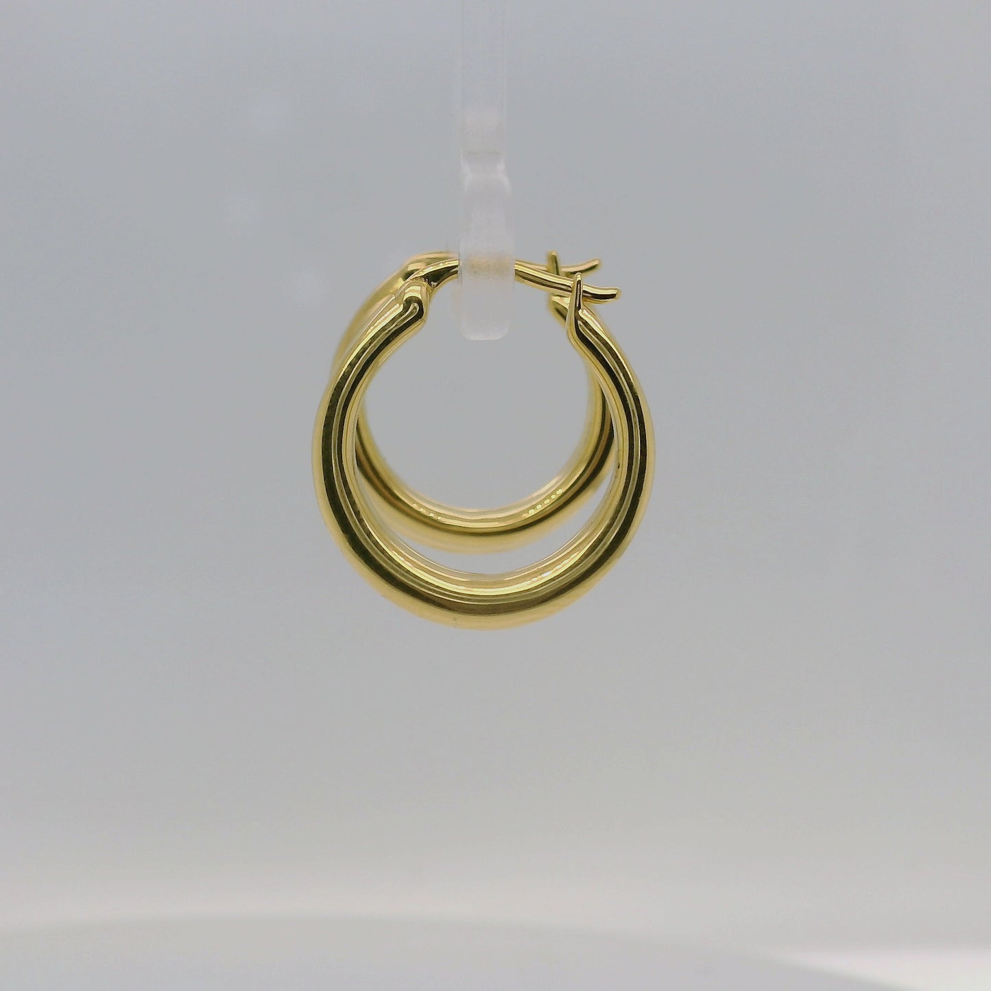 Vermeil Plain Crossover Earrings