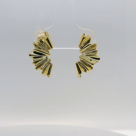 Open Fan Stud Earrings