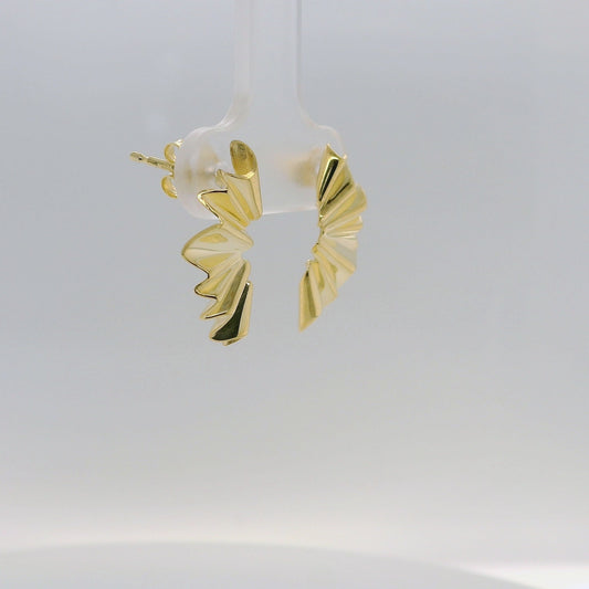 Open Fan Stud Earrings