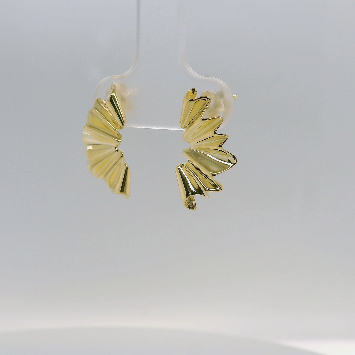 Open Fan Stud Earrings