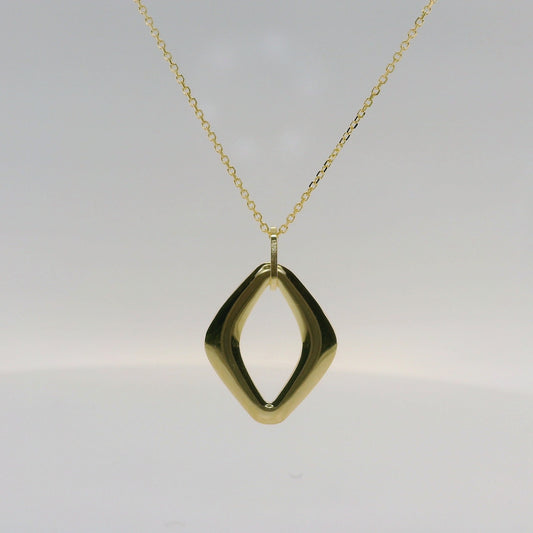 Open Diamond Shaped Necklace