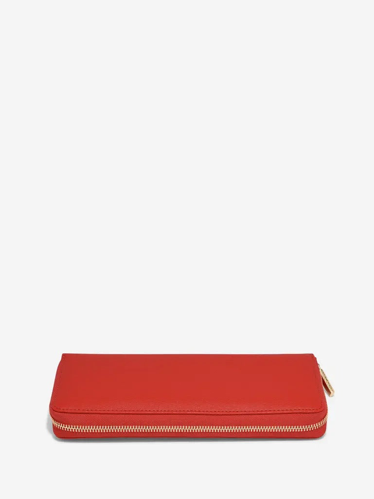 Red Travel Jewellery Wallet