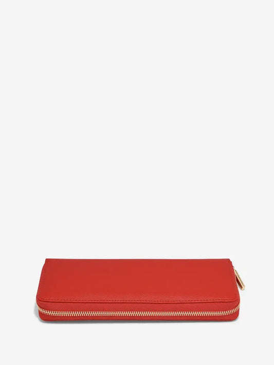 Red Travel Jewellery Wallet