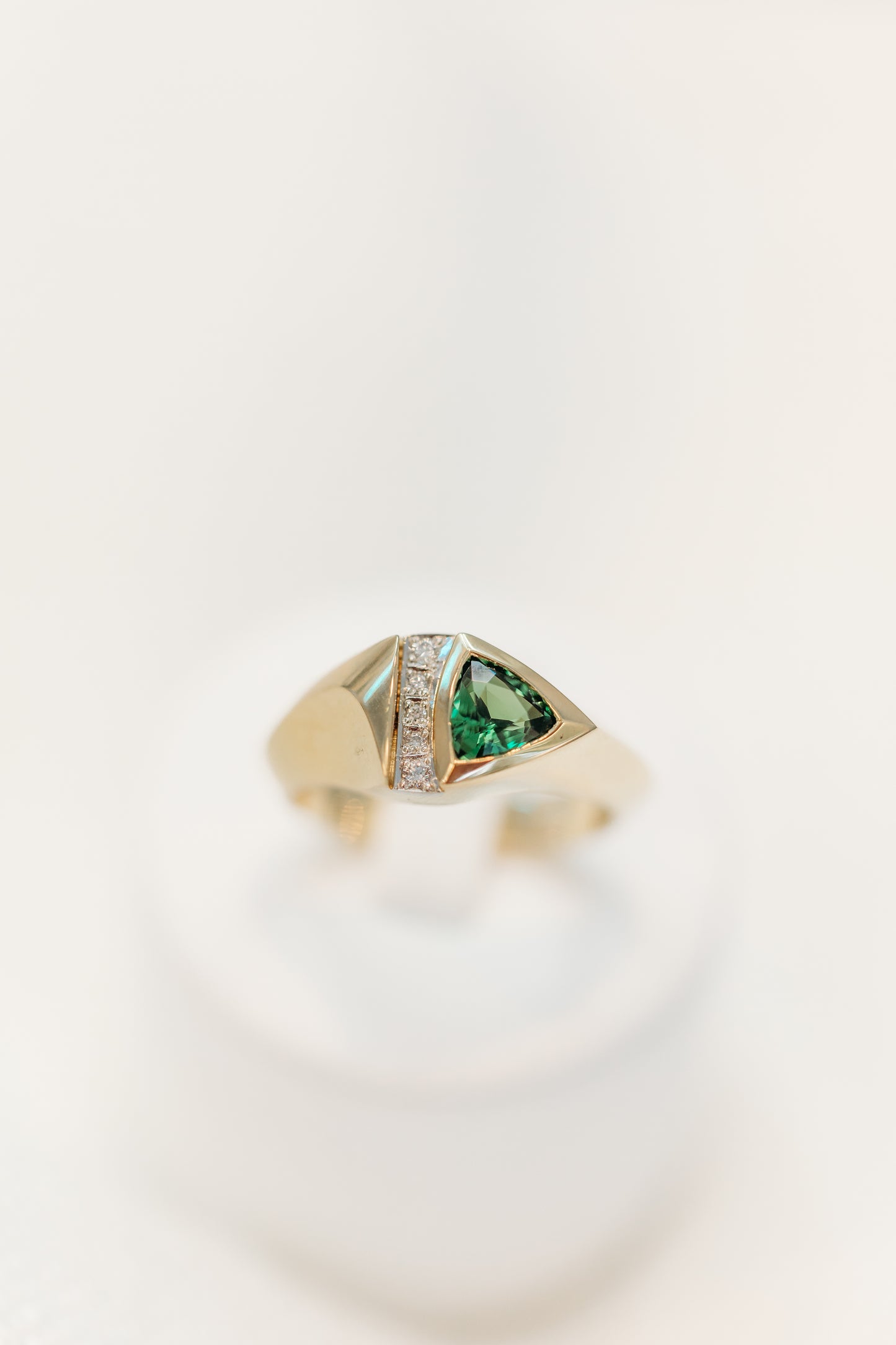 Tsavorite Garnet & Diamond Ring