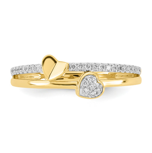 Lab Diamond Heart Ring