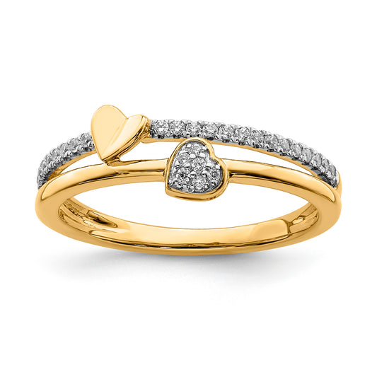 Lab Diamond Heart Ring